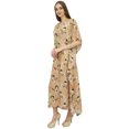 thumbnail image 3 of Bimba Robe Kimono Kaftan Pêche pour Femme Été Soirée à Imprimé Floral Maxi-14, 3 of 6