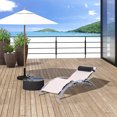 thumbnail image 2 of Outsunny Adjustable Reclining Outdoor Chaise Lounge Chair, 2 of 10