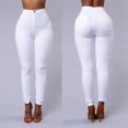 thumbnail image 4 of Women Pants High Waist Slim Pencil Skinny Tummy Control Solid Color Pants, 4 of 7