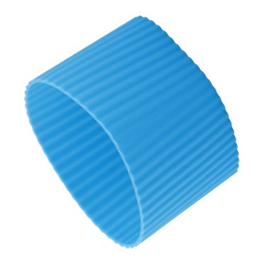 Unique Bargains Housse de Protection Antidérapante en Silicone pour Bouteille, Tasse, Gobelet en Verre, Bleu
