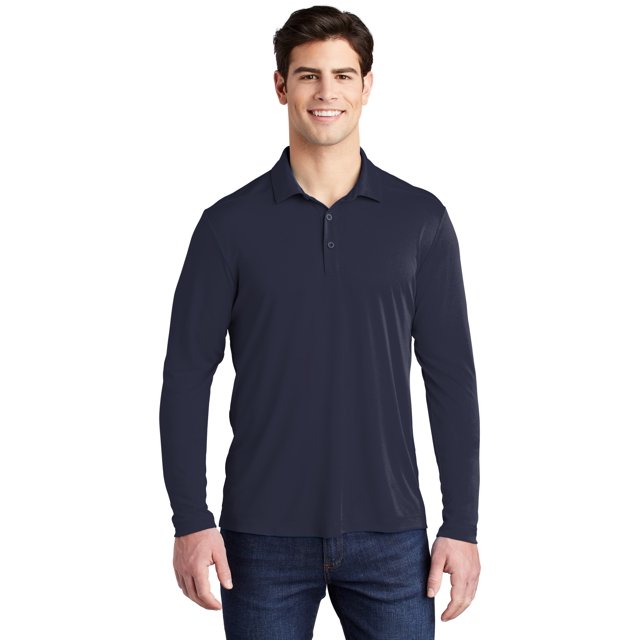 Sport-Tek Men's PosiUV Pro Long Sleeve Polo - ST520LS
