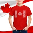 thumbnail image 1 of T-Shirts à Manches Courtes Garçon Enfants Garçons et Filles Été Fête du Canada Drapeau Feuille d'Érable Monogramme Imprimé Décontracté Col Rond Manches Courtes T-Shirt T-Shirt Enfant Rouge 8 Ans-9 Ans, 1 of 3