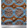 thumbnail image 2 of Soimoi Rayon Fabric Mandala Ethnic Printed Craft Fabric by the Yard 56 Inch Wide, 2 of 3
