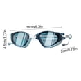 thumbnail image 3 of Swimming Goggles High Definition Anti Fog Waterproof Large Frame for Men Women HD Lenses UV Protection Comfort Fit Pool Training, 3 of 6