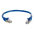 thumbnail image 1 of C2G Câble Ethernet de Réseau Cat6a 15 Pi Sans Accroc Blindé (STP) Bleu - Câble de Patch - RJ-45 (m) vers RJ-45 (m) - 15 Pi - STP - CAT 6a - Sans Accroc, Torsadé - Bleu, 1 of 1