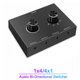 thumbnail image 4 of JMLIANG Commutateur Audio 4 Ports 3.5mm Sélecteur Rotatif Compact Interchangeable à Chaud Plug & Play Facile à Utiliser, 4 of 9