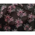 thumbnail image 4 of oneOone Silk Tabby Fabric Leaves & Floral Block Fabric Prints By Yard 42 Inch Wide, 4 of 4