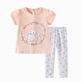 thumbnail image 1 of Gubotare Toddler Clothes Baby Girl Outfits Ruffled Camisole and Elastic Pants Set 2T (White,2 Years), 1 of 9