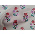 thumbnail image 4 of oneOone Cotton Poplin Fabric Leaves & Floral Block Decor Fabric Printed BTY 56 Inch Wide, 4 of 4