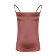 thumbnail image 4 of JDQJBZ Womens Sleeveless Sweater Vest Satin Solid Color Adjustable Strap Side Zipper Cami, 4 of 4
