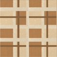 thumbnail image 1 of Ahgly Company Tapis d'Intérieur Lavable à la Machine, Carré, Transitionnel, Brun Or, Tapis de Zone, 7 Pieds Carré, 1 of 7