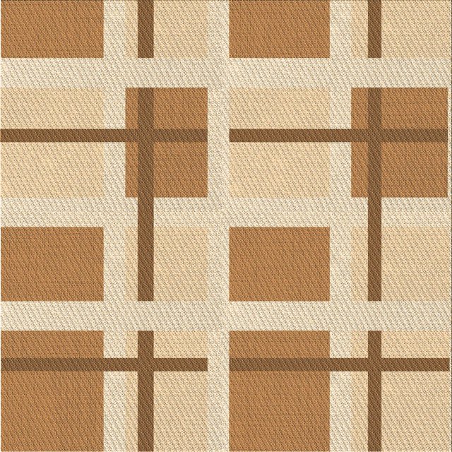 Ahgly Company Tapis d'Intérieur Lavable à la Machine, Carré, Transitionnel, Brun Or, Tapis de Zone, 7 Pieds Carré
