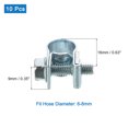 thumbnail image 2 of Unique Bargains 10Pack Mini Fuel Line Pipe Hose Clamp Clip, Adjustable 6-8mm, Zinc Plated, 2 of 5