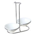 thumbnail image 2 of simhoa Spoon Rest Holder Long Handle Vertical Saving Soup Ladles Double round bowl, 2 of 8
