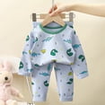 thumbnail image 2 of WEAIXIMIUNG Christmas Solid Color Children's Hoodie Set With Thick Fall And Winter Homewear Pajamas 130, 2 of 6