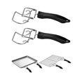 thumbnail image 3 of 4 Pack Air Fryer Convection Toaster Oven Tray Extractor,Grills Extractor, Oven Rack Pull Tool,Grills Clip, Oven Clip,4 x Toast Rack Puller Tool,Black, 3 of 6