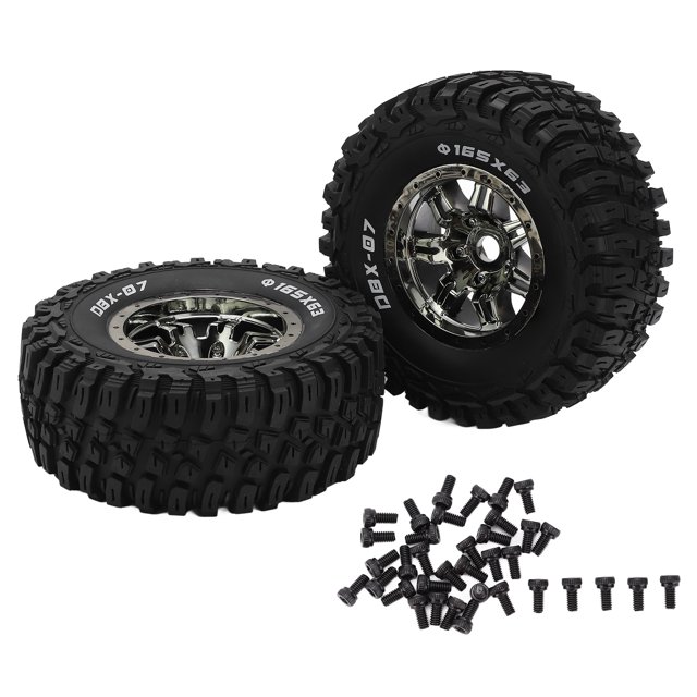 RC Rubber Tires, High Abrasion Resistance Replacement Part Good Grip RC Tire Strong Cushioning For ZD Racing 1/7 -07 RC Car