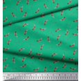 thumbnail image 2 of Soimoi Green Poly Georgette Fabric Print Fabric by the Yard 42 Inch Wide, 2 of 3