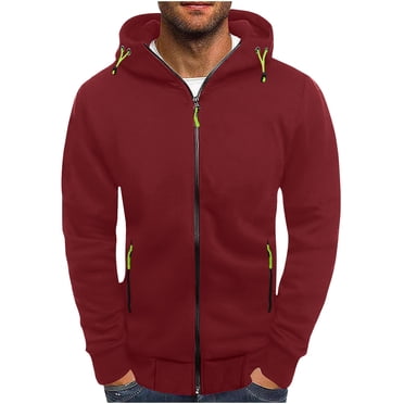 GigrtiJin Hoodies for Men Zip up Lightweight Hooded Sweatshirt Casual Fashion Jackets Fall Tops with Zip Pockets
