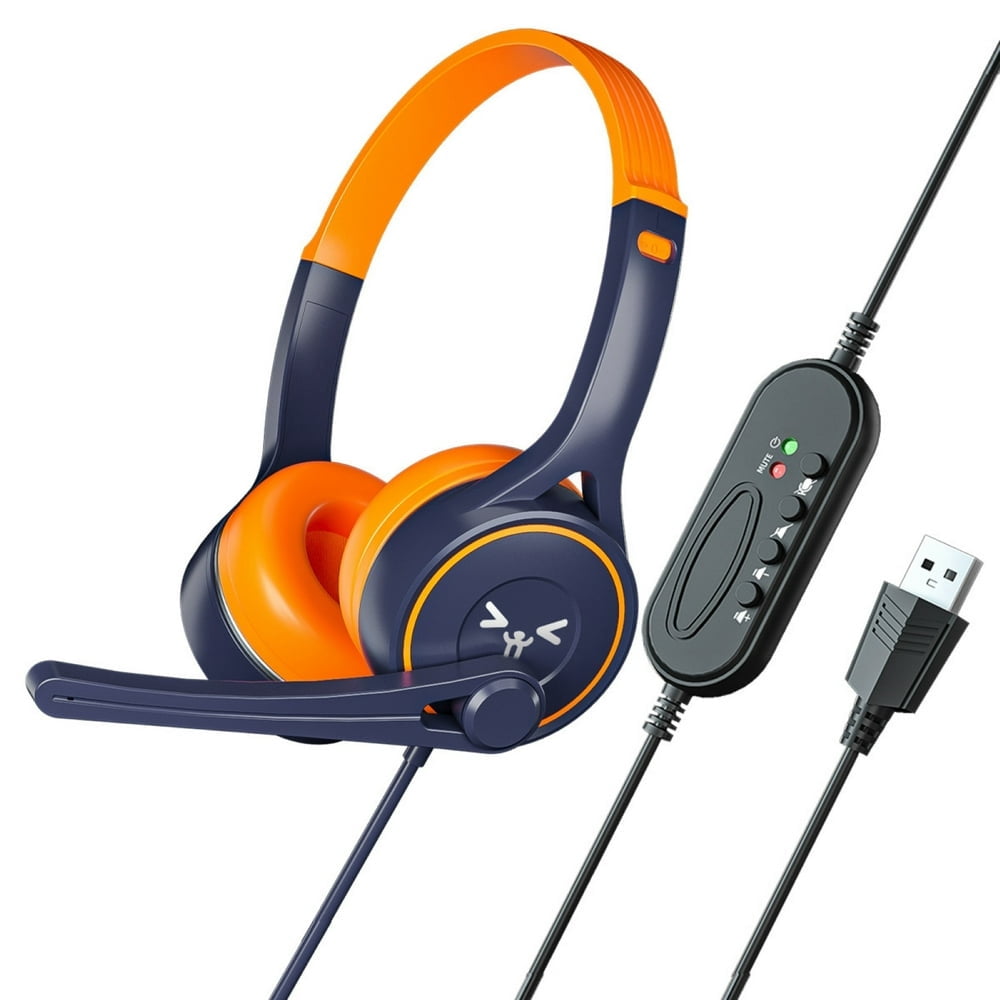 MesaSe SY-G30 Wired Headphone Comfortable Noise Reduction Over-Ear Computer Headphone with Microphone for Online Course