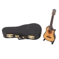 thumbnail image 1 of Wooden Miniature Guitar, Mini Musical Instrument Musical Instrument Electric Guitar Model Basswood Guitar Model  For Desk For Office 10cm Cutaway Guitar,13cm Cutaway Guitar, 1 of 8