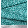 thumbnail image 2 of Soimoi Polyester Crepe Fabric Dot & Leaves Printed Fabric 1 Yard 42 Inch Wide, 2 of 2