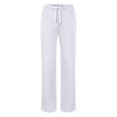 thumbnail image 1 of Adar Uniforms Unisex Natural-Rise Drawstring Tapered Leg Pants Petite, 1 of 6