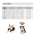 thumbnail image 3 of facefd Dog Tuxedo Dog Suit and Bandana Set Party Shirt Exquisite Stitching Size L, 3 of 9