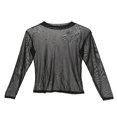 thumbnail image 2 of Hauts Décontractés pour Femmes en Filet Transparent à Manches Longues, 2 of 3