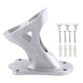 thumbnail image 2 of Flag Holder, 1in Inner Diameter Aluminum Alloy Flag Pole Bracket Practical 2 Position Rust Proof Stable Fixing Flag Holder for Wall Roof Outdoor Railing, 2 of 8