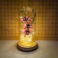 thumbnail image 4 of Eternal Flower Romantic Luminous Wooden Base Transparent Dome Flower Light for Valentine‘s Day, 4 of 8