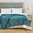 thumbnail image 3 of Mainstays Velvet Plush Throw,Winter Floral Print,Size:50X60", 3 of 5