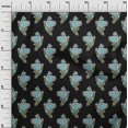 thumbnail image 2 of oneOone Viscose Jersey Fabric Leaves & Floral Block Print Fabric BTY 60 Inch Wide, 2 of 4