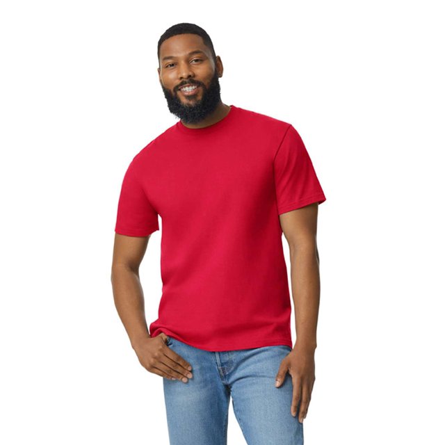 Gildan - T-Shirt Softstyle de Poids Moyen - 65000 - Rouge - Taille : 2TG