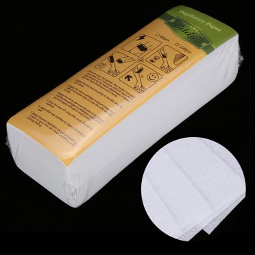 Rdeghly Waxing Paper, Waxing Strip Paper,100Sheets/Bag Leg Arm Armpit Hair Removal Depilatory Nonwoven Epilator Waxing Strip Paper