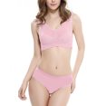 thumbnail image 4 of XZNGL Womens Non Steel Ring Adjustable Gathered Buckle Lace Bra Set, 4 of 6