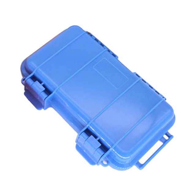 jinwen Shockproof Waterproof Box, Airtight Case Enclosure Airtight Portable Outdoor Dry Blue S