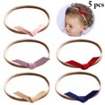 thumbnail image 2 of 5 Pcs Serre-Tête pour Bébé Décoratif Mignon Mini Nœud Bande pour Cheveux de Bébé Bandeau pour Bébé, 2 of 10