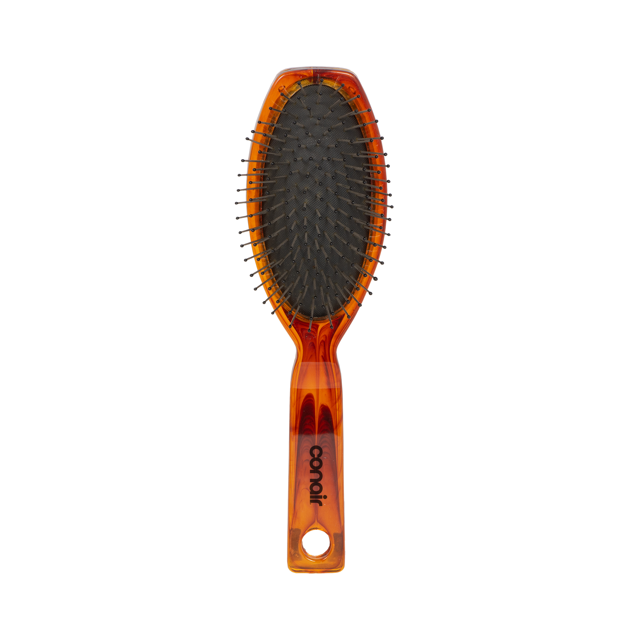 Conair Weave Brush, Ball‑Tipped Bristles for Extensions & Textured Hair, Brown/Black, 1 Pk