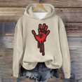 thumbnail image 2 of WEAIXIMIUNG Sweat à Demi-Zip pour Femmes Sans Capuche Automne et Hiver 2025 Tendance avec Impression de Lettres, 2 of 4