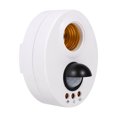 thumbnail image 3 of Light Sockets Lamp Holder White Plastic E27 110 250V Human Body Induction Automatic Ir Infrared Sensor Light Socket Base Lamp Holder, 3 of 8