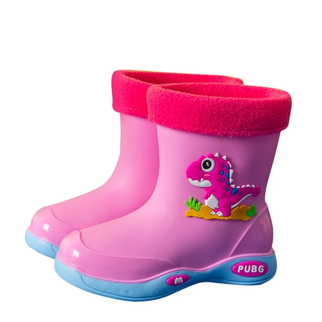 Bottes Tendance pour Filles Design de Dessin Animé Chaussures Non Imperméables Classiques pour Enfants pour l'Extérieur et