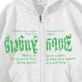 thumbnail image 4 of Bmisegm Femmes Mode à Imprimé de Lettres Chandails à Capuchon Amples Style Oversize Gothique Hop Chandails à Manches Longues Chandails Décontractés pour Femmes Blanc m, 4 of 4