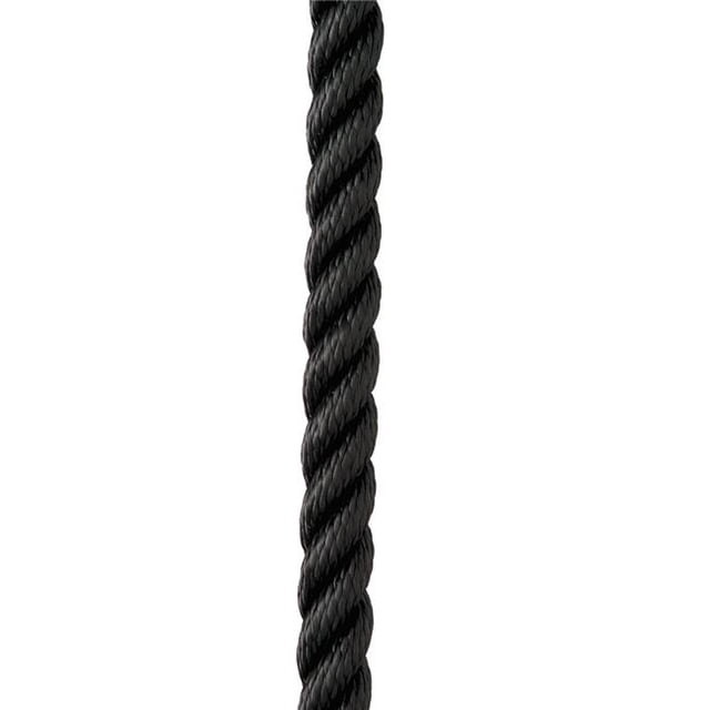 New England Ropes C6054-24-00035 0.75 in. x 35 ft. Premium Nylon 3 Strand Dock Line - Black