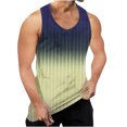 thumbnail image 1 of WAENQINLA Débardeurs pour Hommes Plage Musculation T-Shirts Sans Manches Amples à Rayures T-Shirts Graphiques Course Stringer Débardeurs pour Hommes Débardeurs pour Hommes à Moins de 5 $, 1 of 4