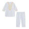 thumbnail image 1 of WEAIXIMIUNG Baby Boy Jacket Set Boys Long Sleeve Robe Suit Ational Teenage Embroidered Robe Suit Arab Children's Wear Out Wear, 1 of 5