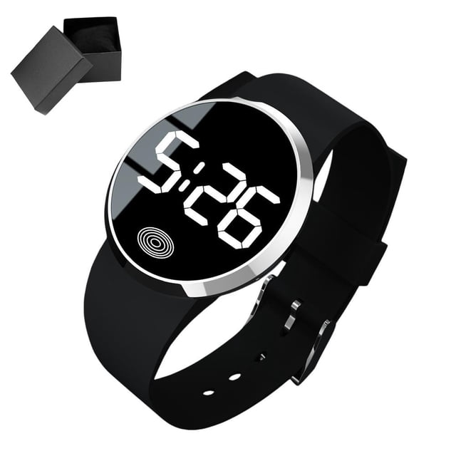 Fashion Plastic Watch LED Electronic Watch Clear Hour Display Long-term Use Material Simple Design For Business