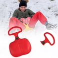 thumbnail image 3 of Kieccall Portable All-Age Plastic Snow Sled Board - Big Handle Design for Snow, Grass & Sand Boarding, Durable Winter Sports Gear, 3 of 6