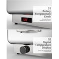 thumbnail image 4 of Ensemble de 2 Buffets à Réchaud Électrique, Serveurs de Buffet 9 Qt et Plateau Chauffant à Affichage Numérique de la Température, Réchaud à Aliments en Acier Inoxydable, pour Fêtes Mariages Traiteurs, 4 of 6
