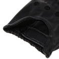 thumbnail image 4 of Baohd Retro PU Leather Men Fingerless Driving Cycling Gloves XL Black Hook Loop, 4 of 9